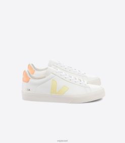 קמפו עור לבן שמש אפרסק ללא כרום Veja JFNVR19 גברים נעליים