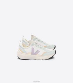 שרוכים אלסטיים קנרית alveomesh לבן פרמה Veja JFNVR386 ילדים נעליים