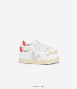 שרוכים v-10 cwl לבן פייר ורד פלואו Veja JFNVR367 ילדים נעליים