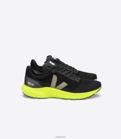marlin lt v-knit שחור kaki jaune fluo Veja JFNVR205 גברים נעליים