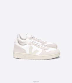 v-10 b-mesh פייר טבעי לבן Veja JFNVR44 גברים נעליים